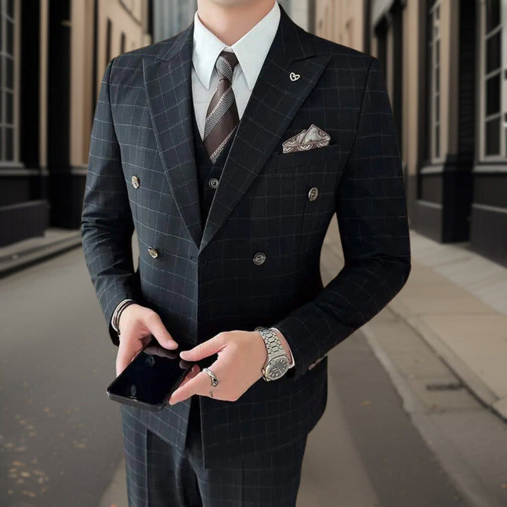 Costume 3 Pièces À Double Boutonnage Invité De Mariage Pour Homme | Classique