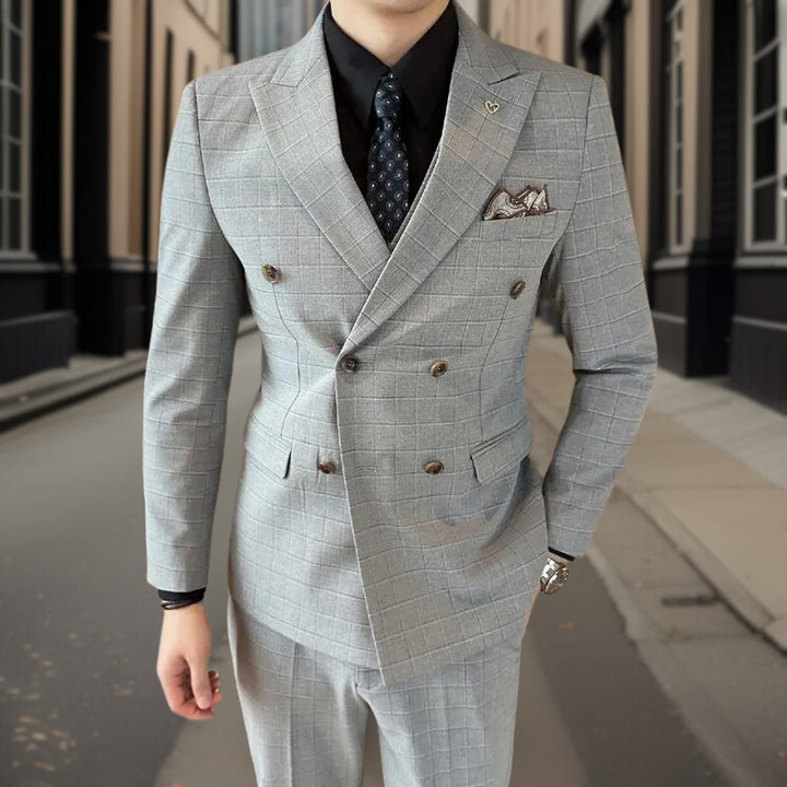 Costume 3 Pièces À Double Boutonnage Invité De Mariage Pour Homme | Classique
