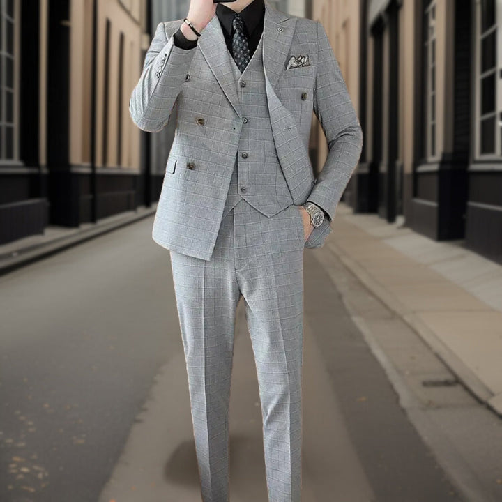 Costume 3 Pièces À Double Boutonnage Invité De Mariage Pour Homme | Classique
