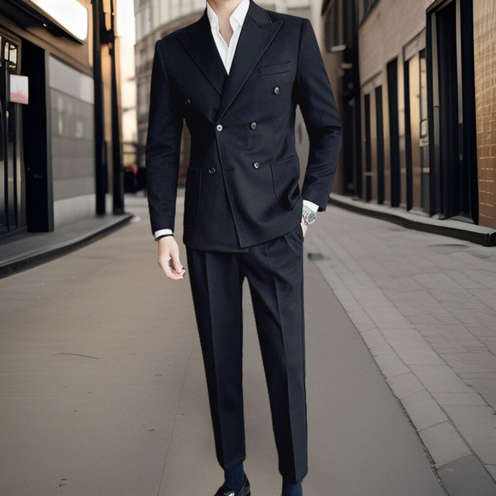 Costume Double Boutonnage Moderne Invité De Mariage Pour Homme | 2 Pièces