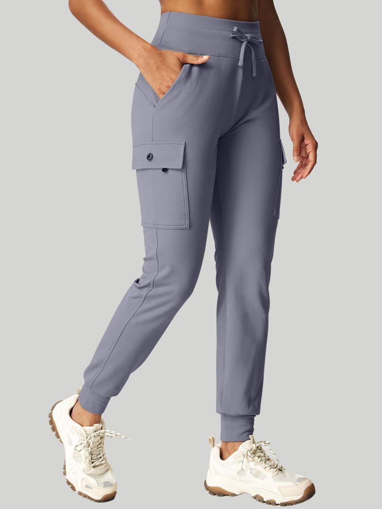 Jogger Cargo Femme Doublé Polaire Déperlant Avec Cordon De Serrage