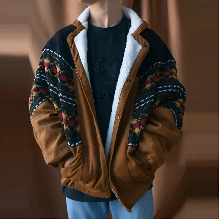 Hommes Veste D'hiver Vintage | Bouton En Bas