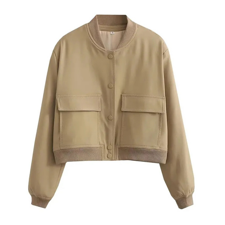 Jazzmyn | Veste Courte Et Col Rond Pour Femmes