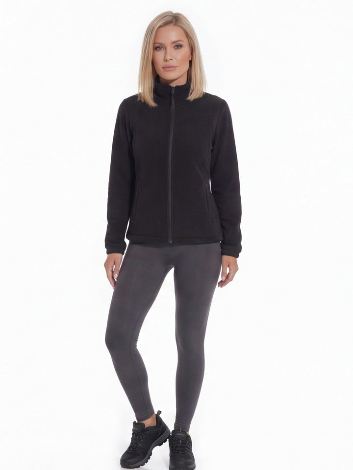 Veste Polaire Femme Épaisse Zippée Col Montant