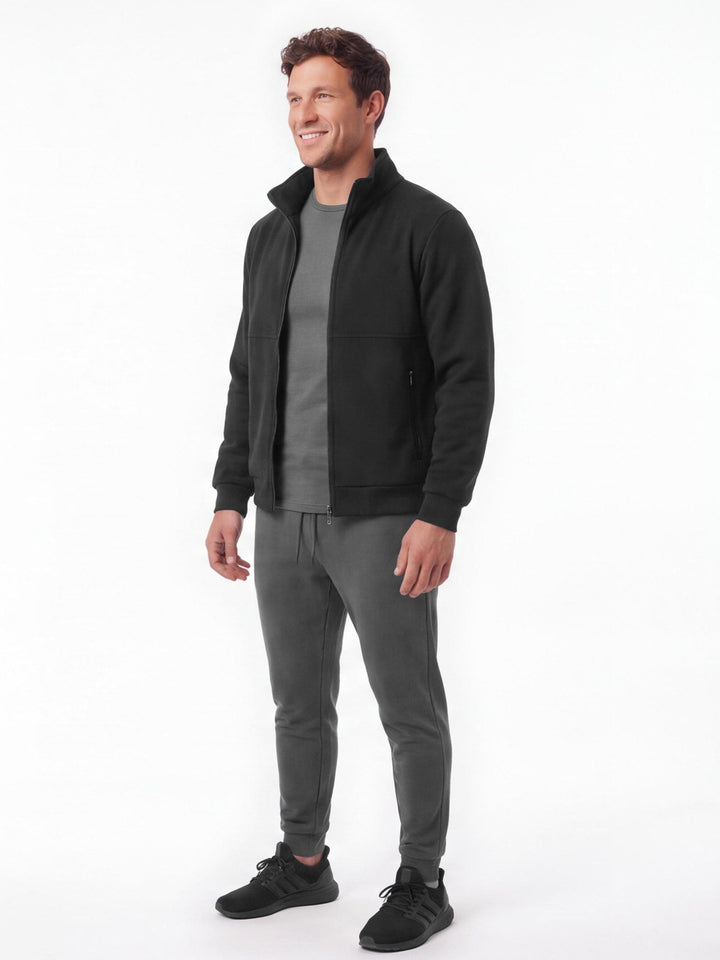 Veste Chauffante Homme USB Polaire Col Montant
