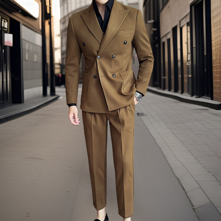 Costume Double Boutonnage Moderne Invité De Mariage Pour Homme | 2 Pièces