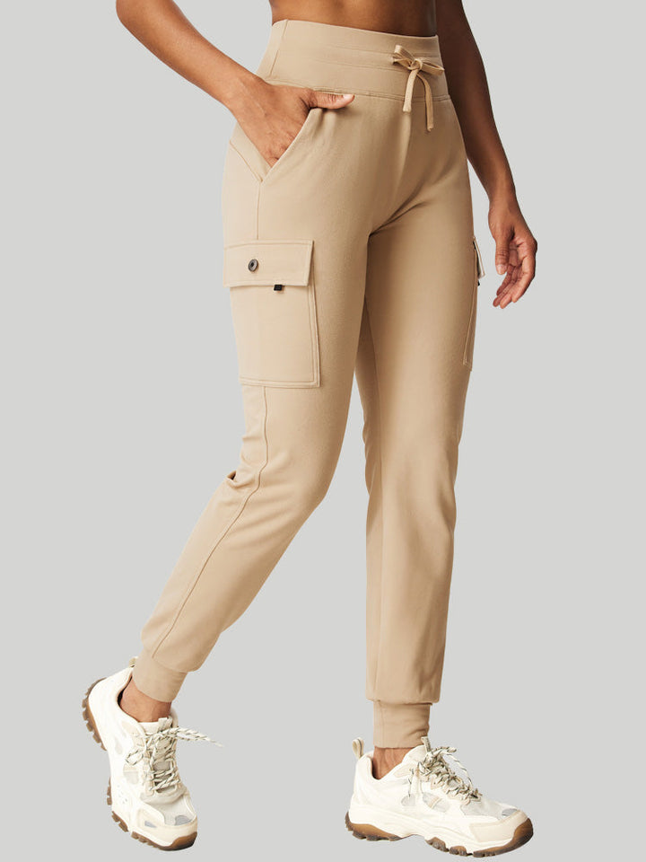 Jogger Cargo Femme Doublé Polaire Déperlant Avec Cordon De Serrage