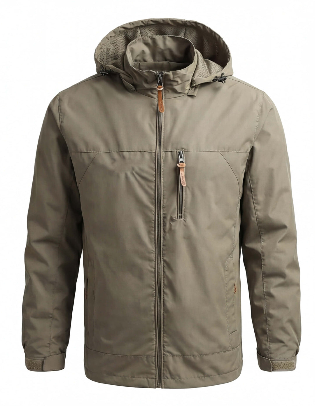 Coupe-Vent Homme Imperméable à Capuche Poche Poitrine