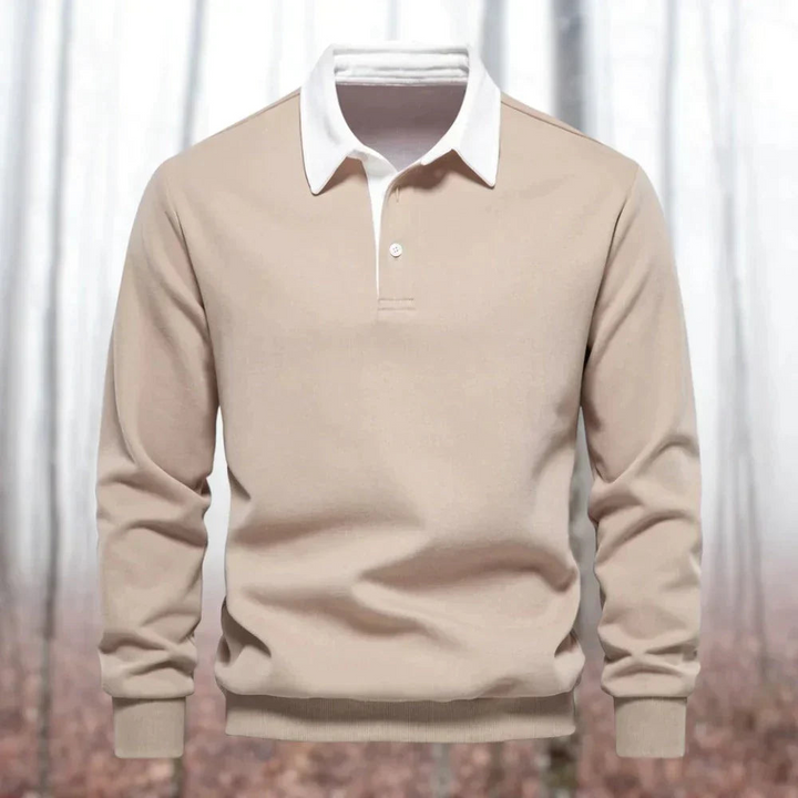 Justin | Polo À Manches Longues Pour Hommes | Chic
