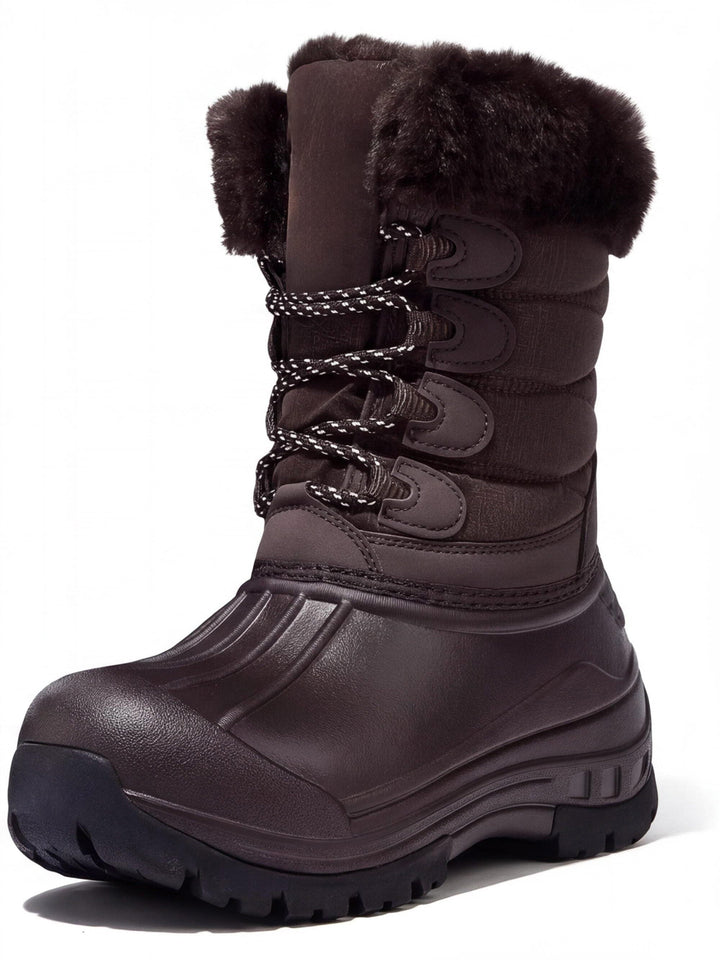 Women's Waterproof Snow Boots with Fur Lining