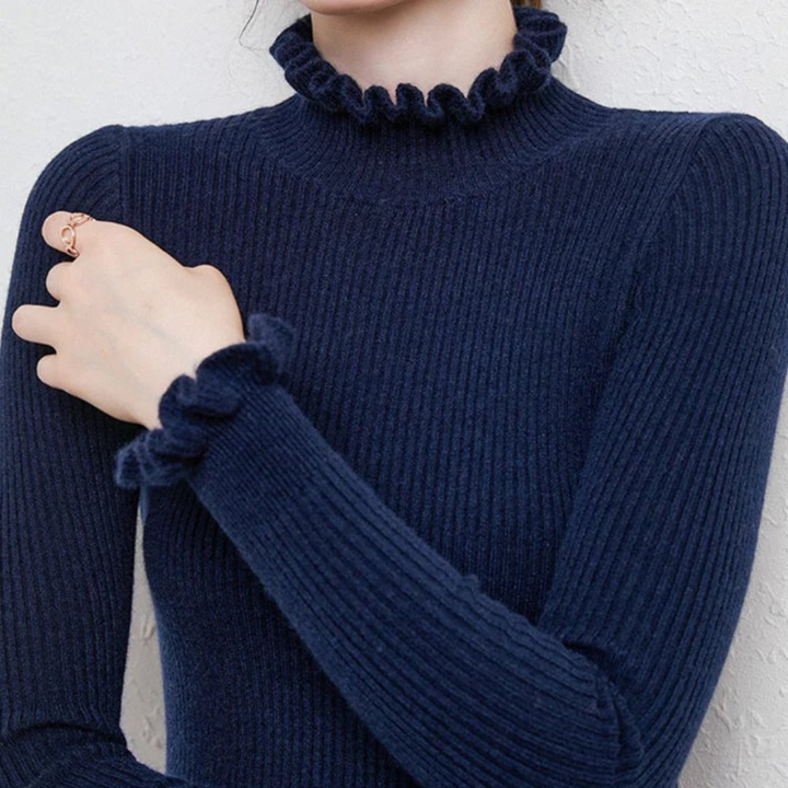 Lucie |  Pull D'Hiver À Col Roulé Pour Femmes | Chaud