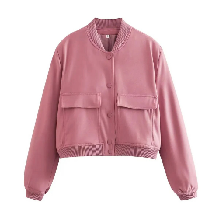 Jazzmyn | Veste Courte Et Col Rond Pour Femmes