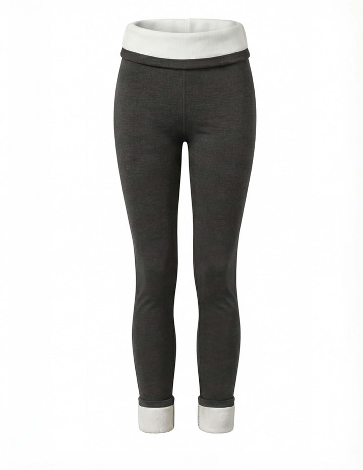 Legging Femme Doublé Polaire Taille Haute