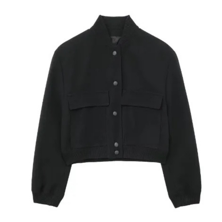 Jazzmyn | Veste Courte Et Col Rond Pour Femmes