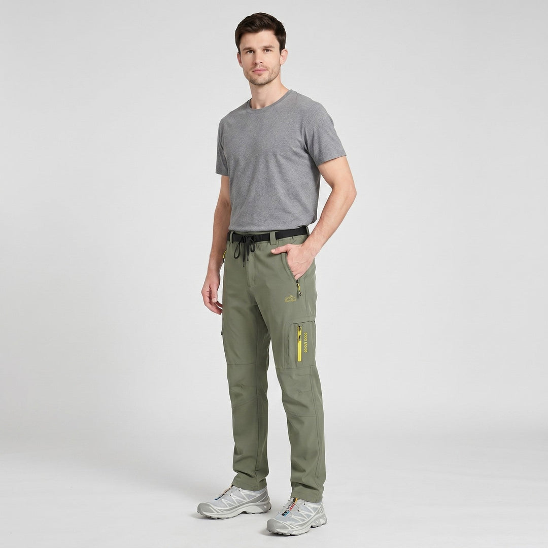 Pantaloni da trekking da uomo leggeri, ad asciugatura rapida ed elasticizzati