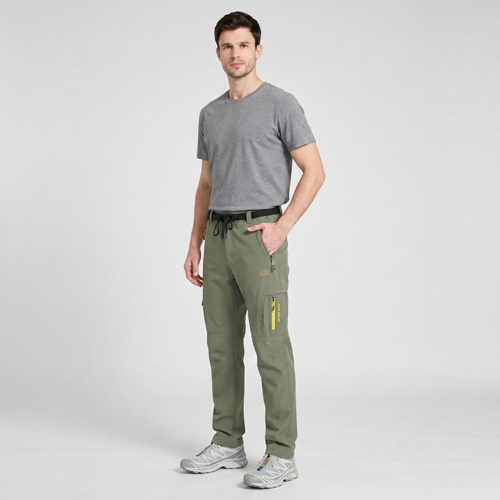 Pantaloni da trekking da uomo leggeri, ad asciugatura rapida ed elasticizzati