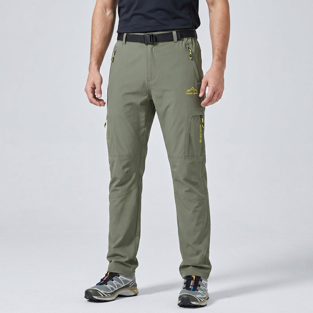Pantaloni da trekking da uomo leggeri, ad asciugatura rapida ed elasticizzati