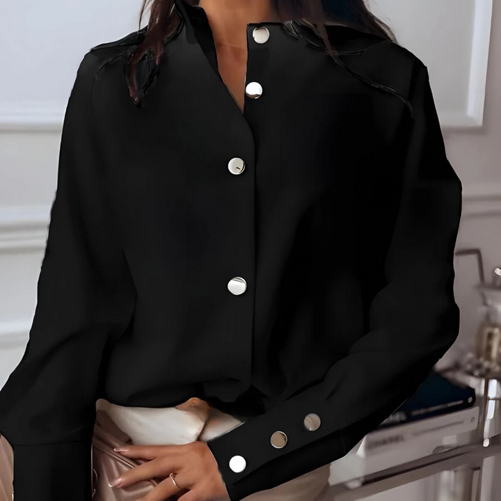 Femmes Chemise À Manches Longues Boutonnées | Elegant