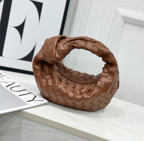 Mini Sac à Main Tressé Femme avec Anse Nouée