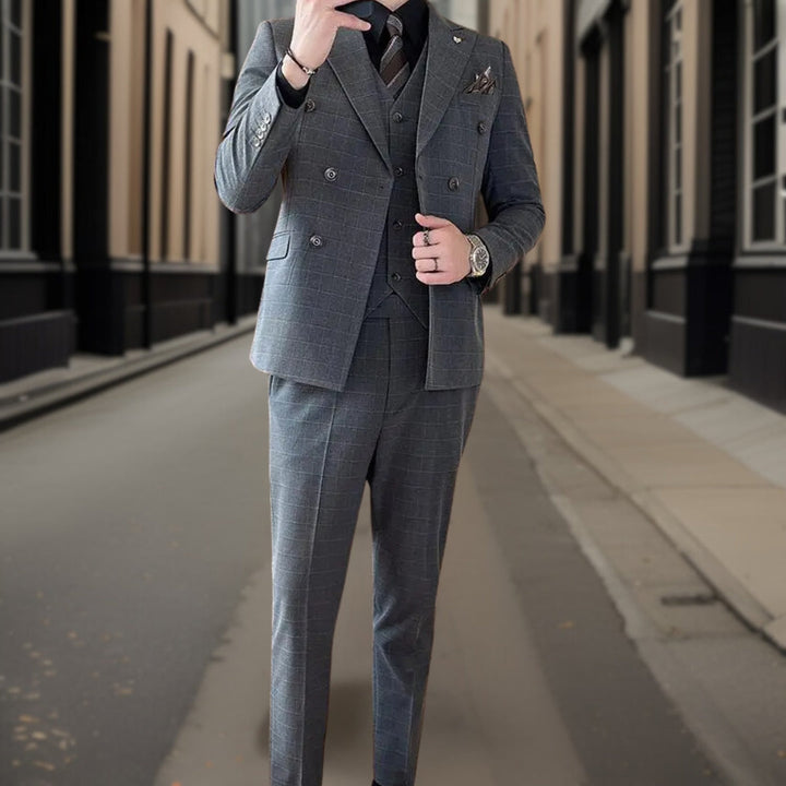 Costume 3 Pièces À Double Boutonnage Invité De Mariage Pour Homme | Classique