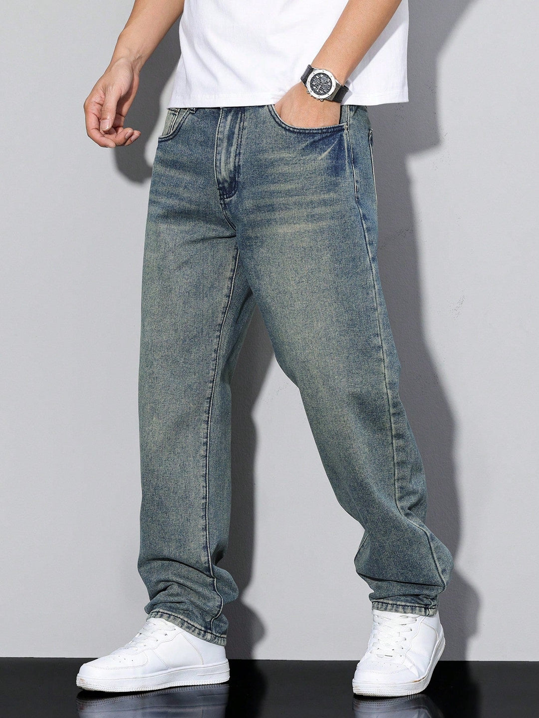 Baggy jeans voor heren - ruime pasvorm met zakken