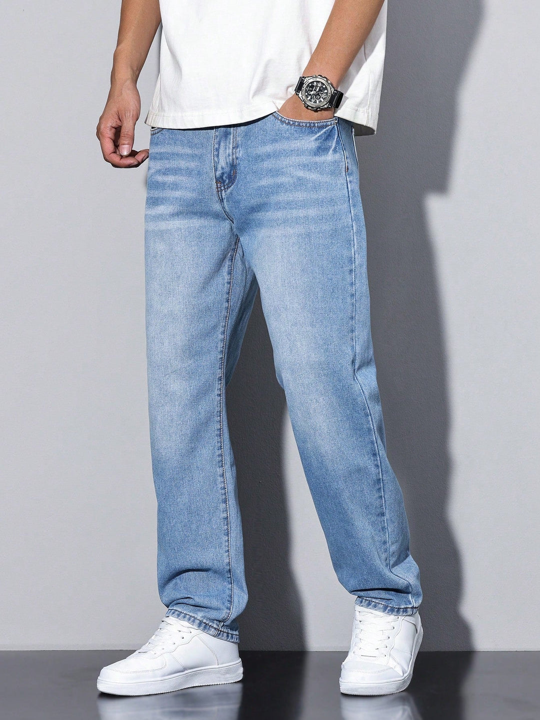 Baggy jeans voor heren - ruime pasvorm met zakken