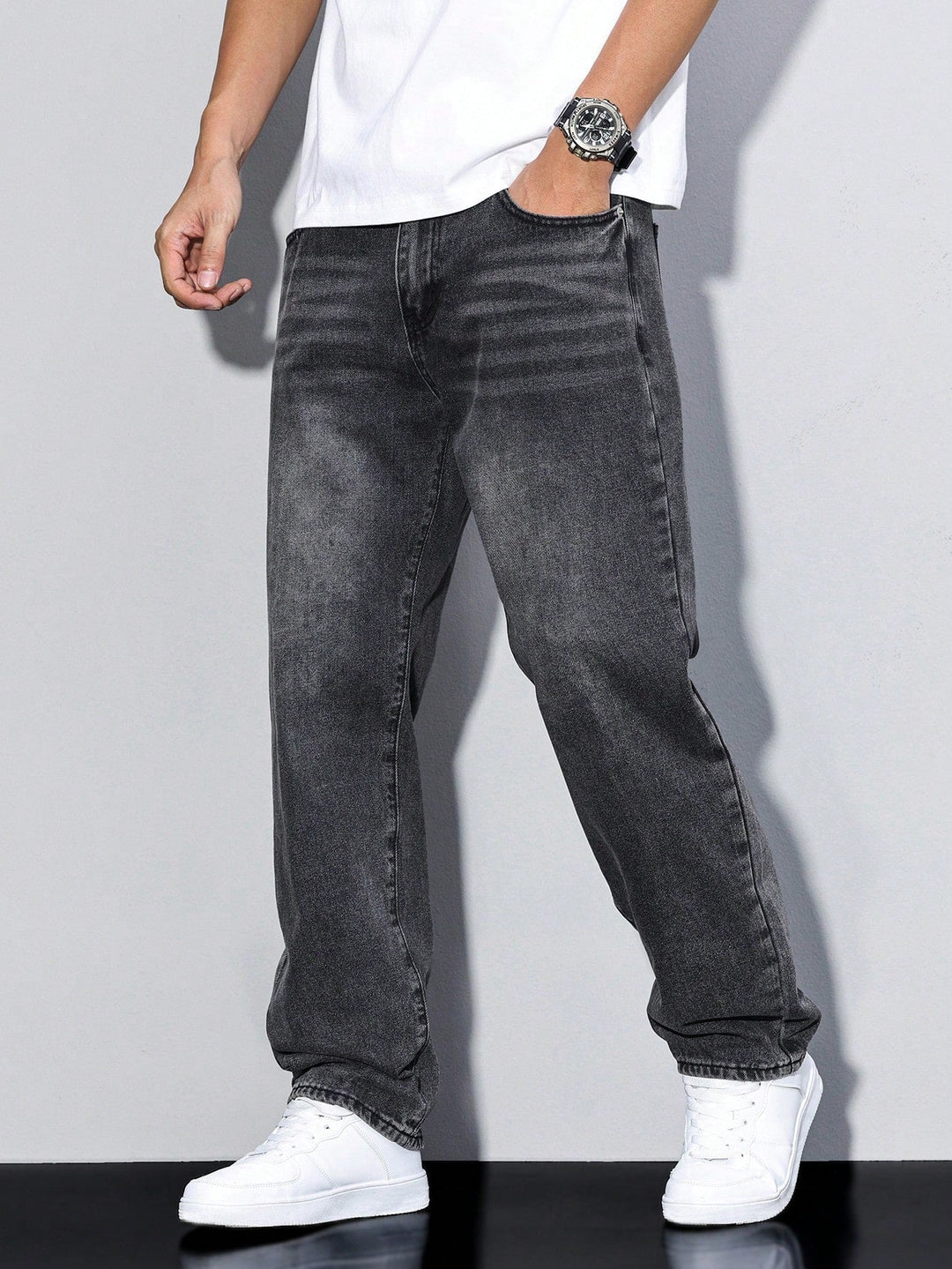Baggy jeans voor heren - ruime pasvorm met zakken