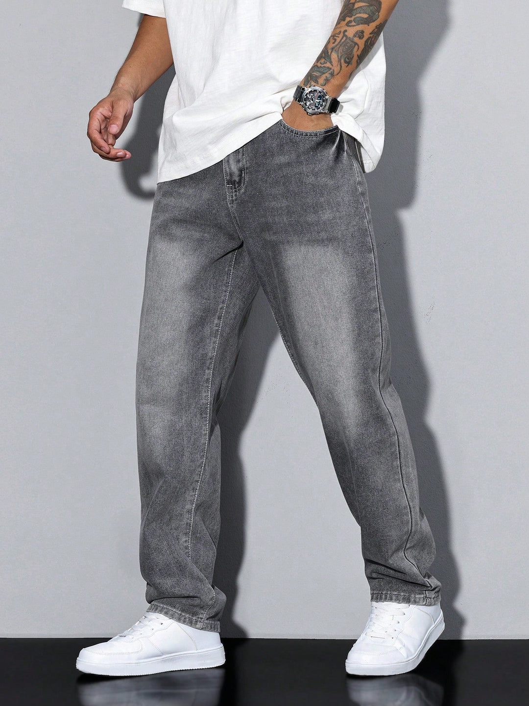 Baggy jeans voor heren - ruime pasvorm met zakken