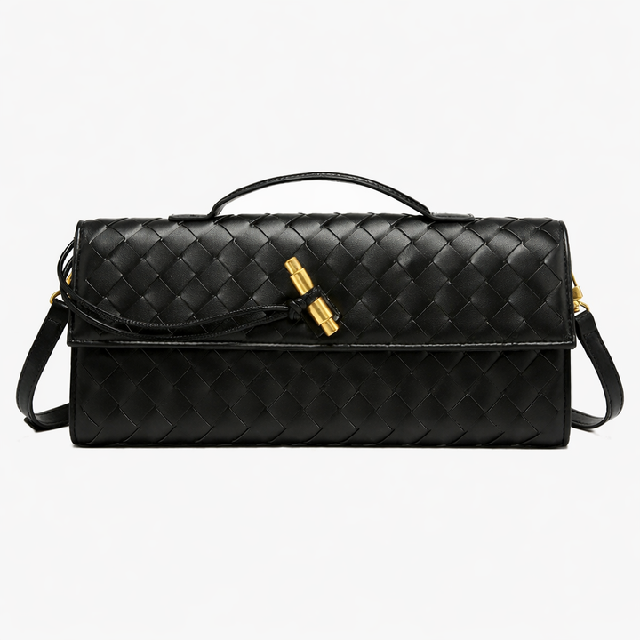 Pochette Tressée Femme – Sac de Soirée en Cuir Vegan