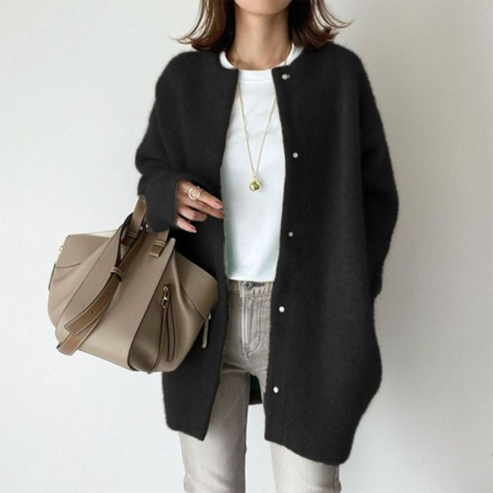 Charlotte | Cardigan en cachemire à encolure ouverte pour femme