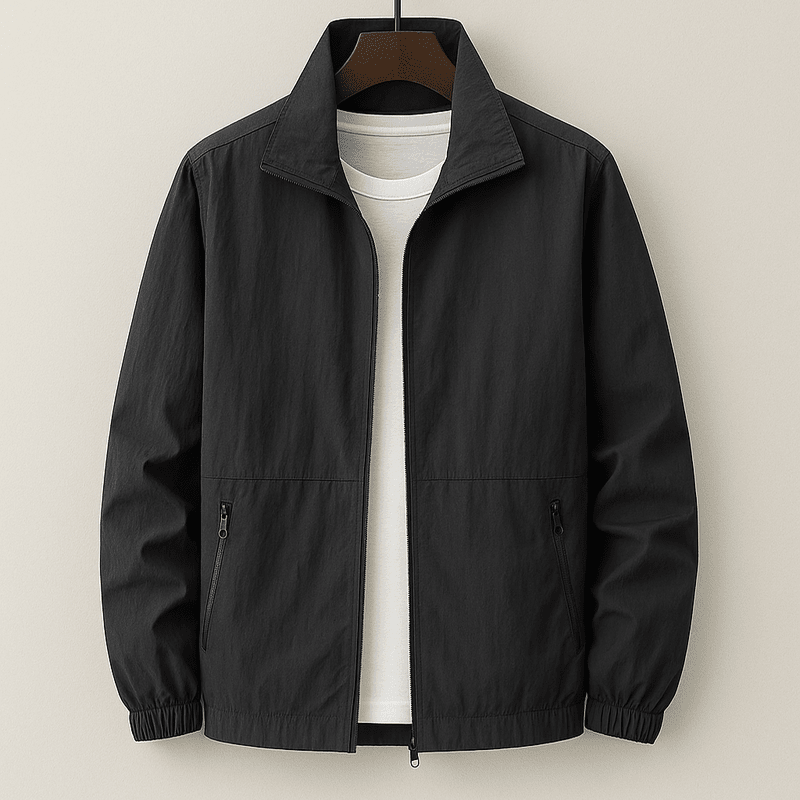 Veste d’Été Légère Homme – Respirante, Coupe Ajustée et Zippée
