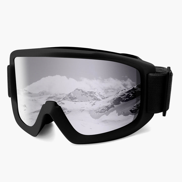Maschera da sci da donna con lente panoramica a specchio