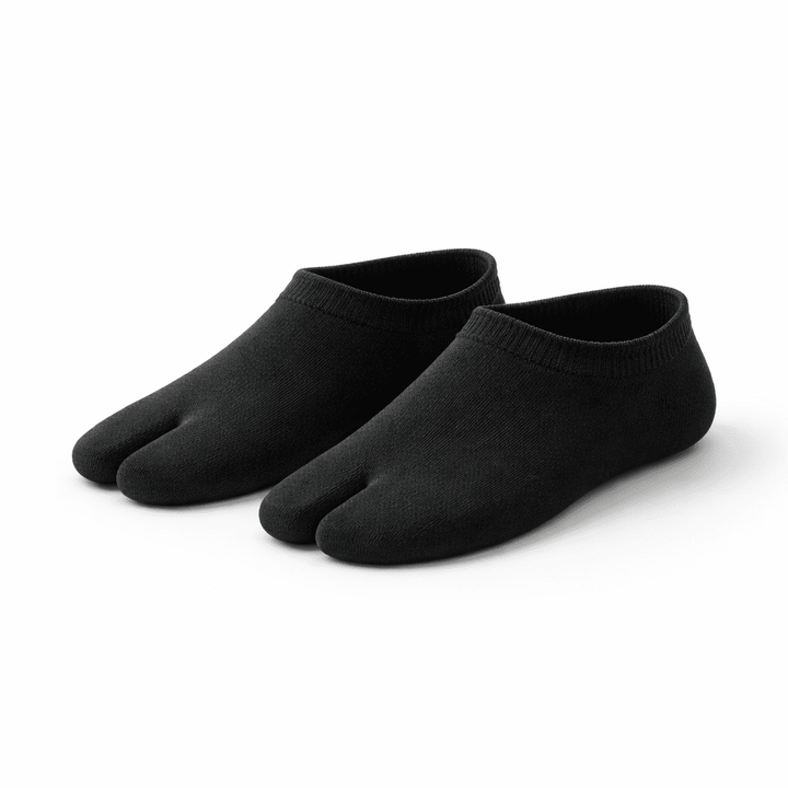 Calcetines Tabi invisibles para mujer con dedo dividido y corte bajo al tobillo