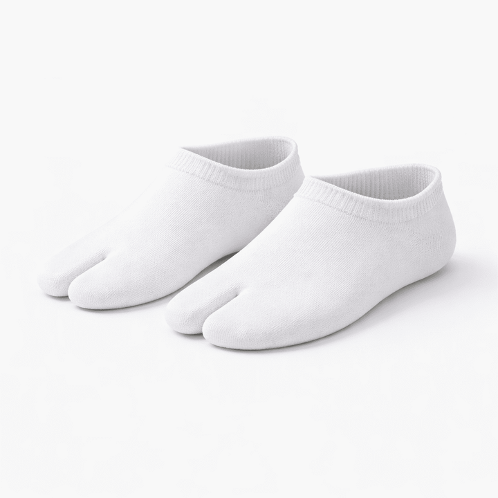Calcetines Tabi invisibles para mujer con dedo dividido y corte bajo al tobillo