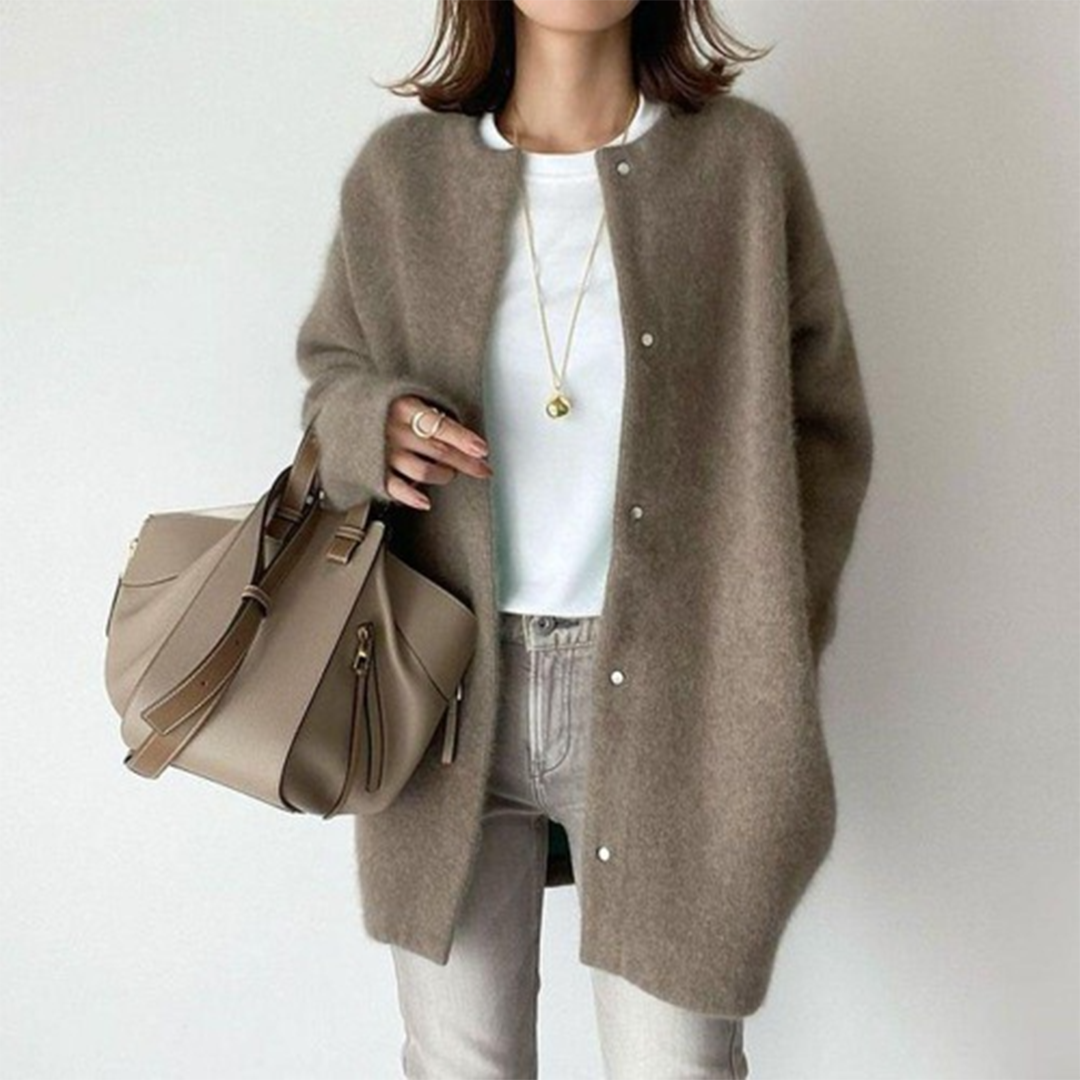 Charlotte | Cardigan en cachemire à encolure ouverte pour femme