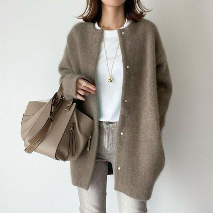 Charlotte | Cardigan en cachemire à encolure ouverte pour femme