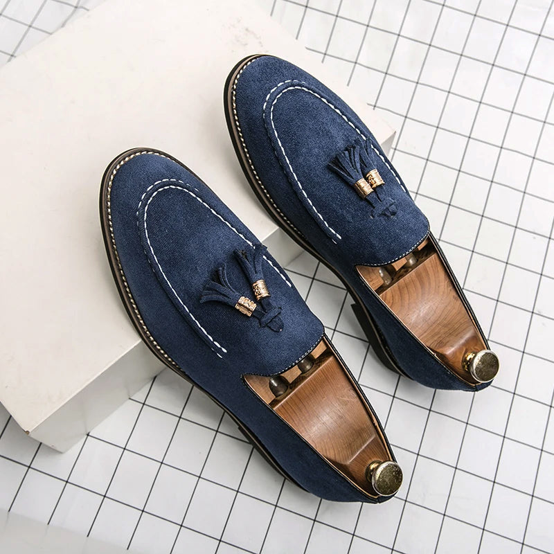 Mocassins Invités De Mariage À Pompons Pour Homme | Élégants