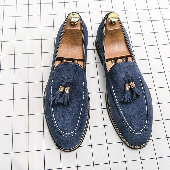 Mocassins Invités De Mariage À Pompons Pour Homme | Élégants