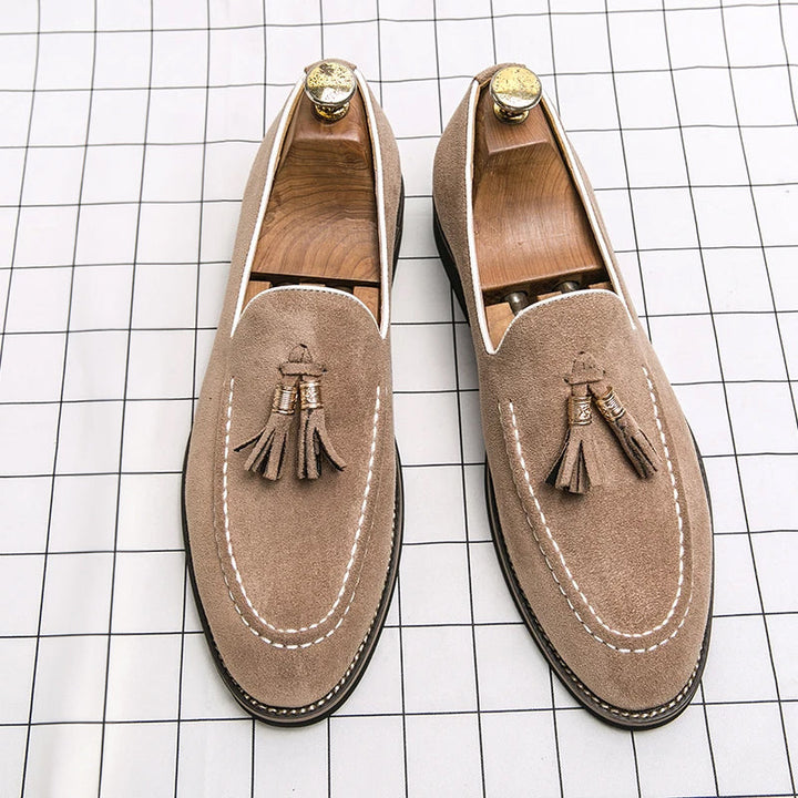Mocassins Invités De Mariage À Pompons Pour Homme | Élégants