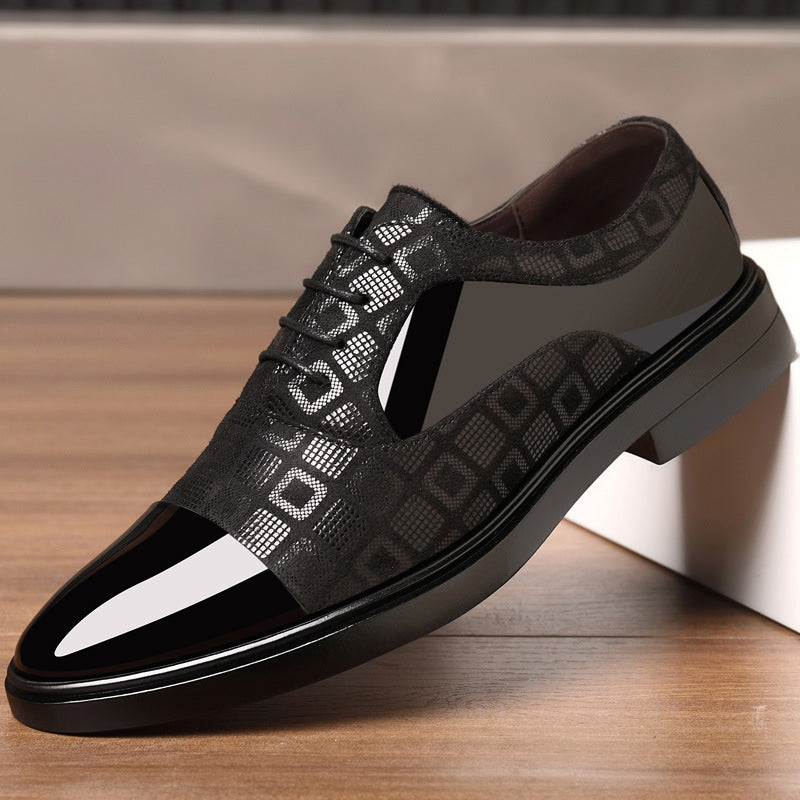 Chaussures Invités De Mariage Classiques À Motifs Géométriques Pour Hommes | Modernes