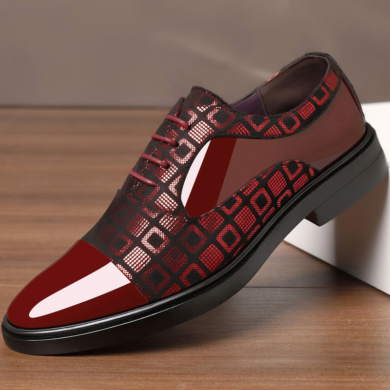 Chaussures Invités De Mariage Classiques À Motifs Géométriques Pour Hommes | Modernes