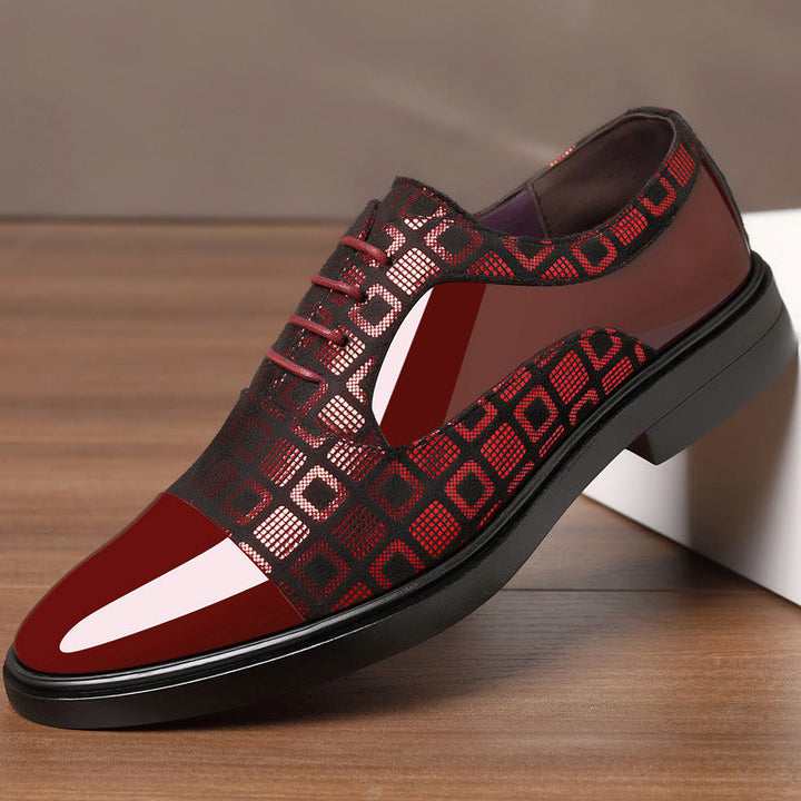Chaussures Invités De Mariage Classiques À Motifs Géométriques Pour Hommes | Modernes