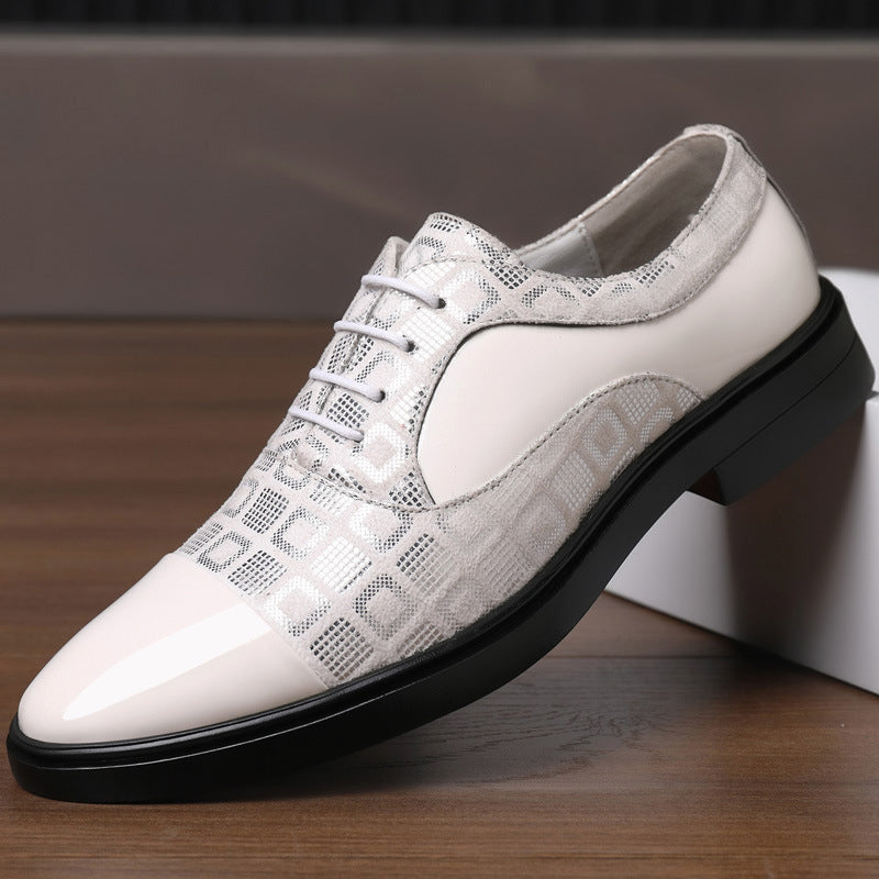 Chaussures Invités De Mariage Classiques À Motifs Géométriques Pour Hommes | Modernes