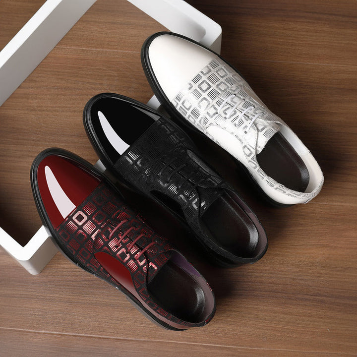 Chaussures Invités De Mariage Classiques À Motifs Géométriques Pour Hommes | Modernes
