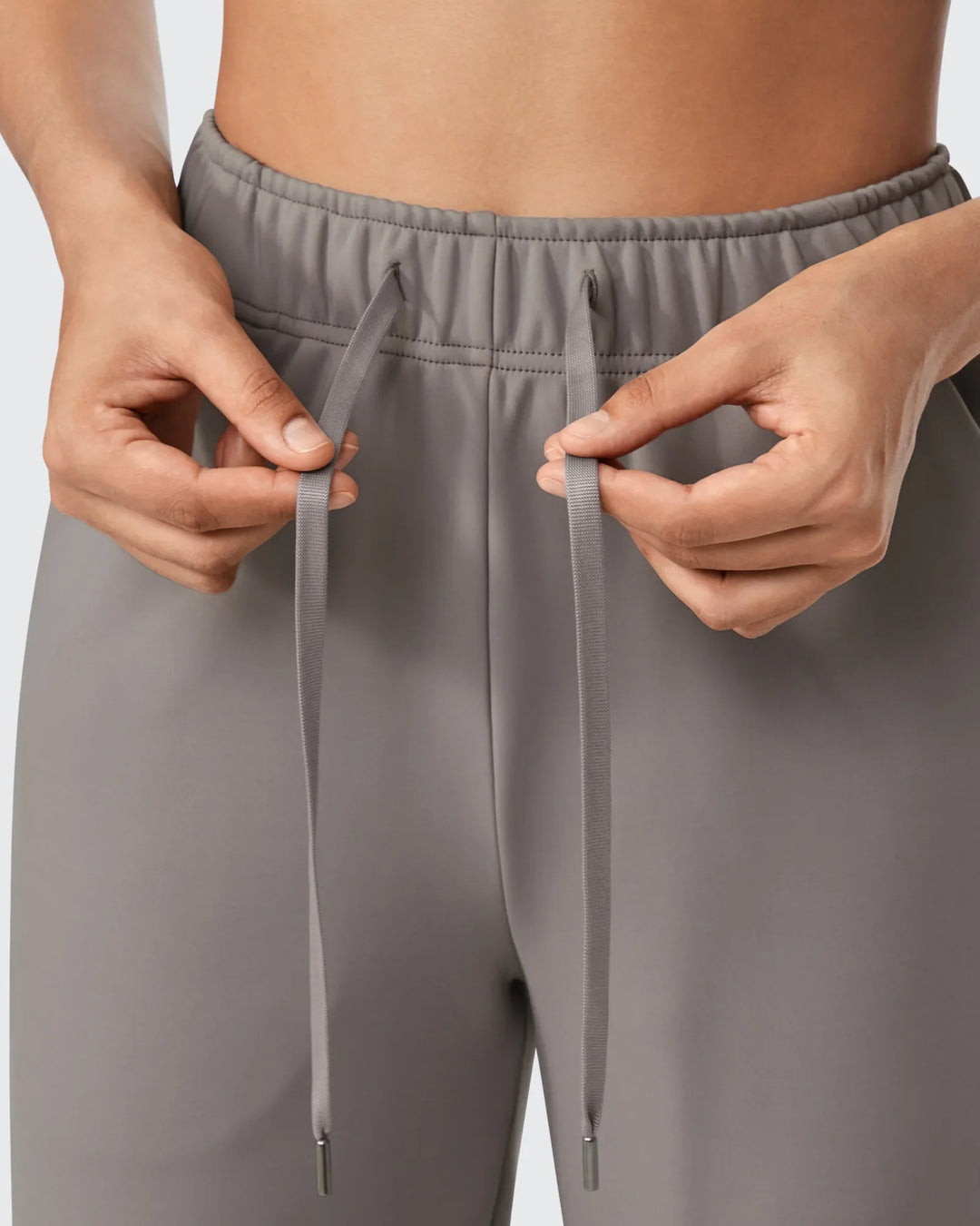 Pantaloni da donna foderati in pile, vestibilità casual, con coulisse