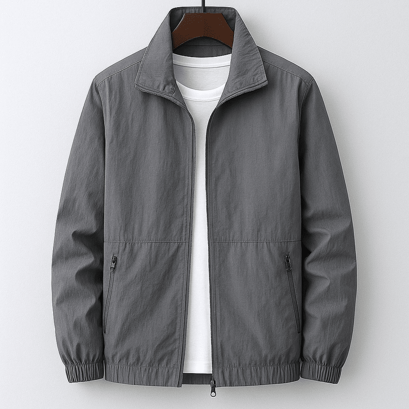 Veste d’Été Légère Homme – Respirante, Coupe Ajustée et Zippée