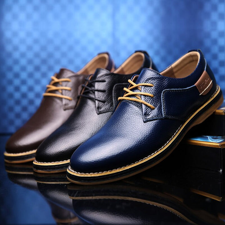 Chaussures Invités À Un Mariage Décontractées À Bout Rapporté Pour Hommes | À Lacets