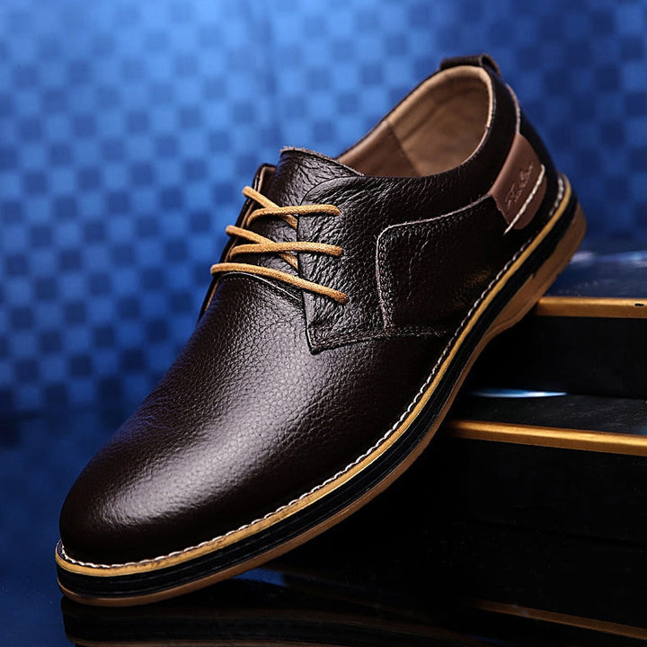 Chaussures Invités À Un Mariage Décontractées À Bout Rapporté Pour Hommes | À Lacets