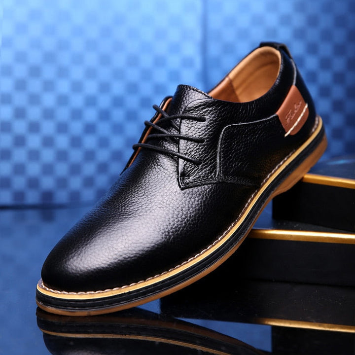 Chaussures Invités À Un Mariage Décontractées À Bout Rapporté Pour Hommes | À Lacets