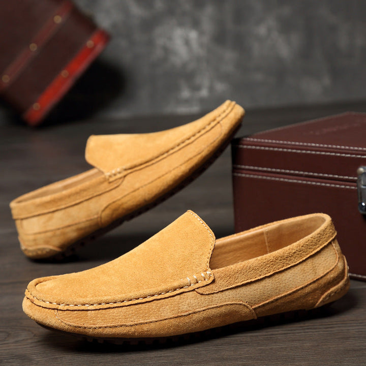 Mocassins Invités À Un Mariage Décontractés À Bout Rond Pour Homme | À Enfiler